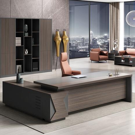 VIP Γραφείο Δεξιά Γωνία, Απόχρωση Grey Walnut (ΕΟ929,R)