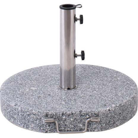 ΒΑΣΗ ομπρέλας στρογγυλή Γρανίτης/Inox #304 (40Kg) (Ε933)
