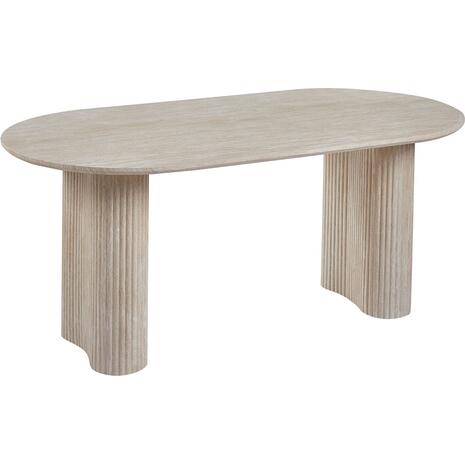 DIAZ Τραπέζι Τραπεζαρίας, ΜDF Απόχρωση Natural Stone (Ε7695,1)