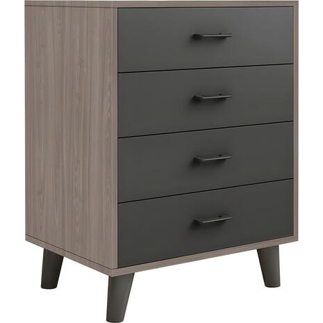 ELIOT Συρταριέρα, με 4 Συρτάρια, Απόχρωση Sonoma Oak-Grey (Ε7370,1)
