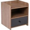 ORIENT Κομοδίνο με 1 Συρτάρι, Απόχρωση Sonoma Oak-Grey (Ε7430,1)