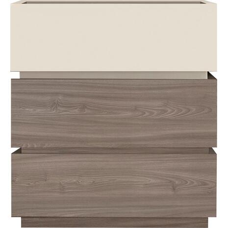 VANITY Συρταριέρα 3 Συρτάρια Αποχρώσεων Sonoma Oak & Cream, με Αποσπώμενα χρωματικά Μέρη (Ε7352,2)
