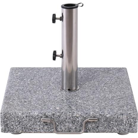 ΒΑΣΗ ομπρέλας τετράγωνη Γρανίτης/Inox #304 (40Kg) (Ε932)