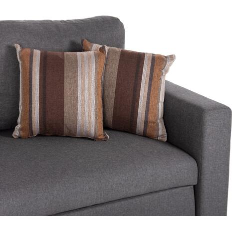 MONTREAL-W Καναπές - Κρεβάτι Γωνία Αναστρέψιμη με Χώρο Αποθήκευσης, Ύφασμα Γκρι (Ε9588,1)