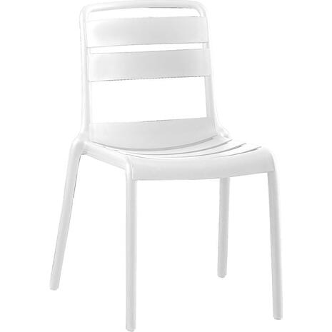 SERENATA Καρέκλα, Στοιβαζόμενη PP - UV Άσπρο (Ε3806,4W)
