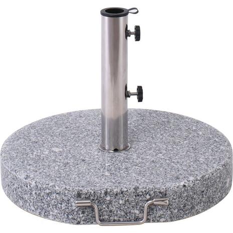 ΒΑΣΗ ομπρέλας στρογγυλή Γρανίτης/Inox #304 (40Kg) (Ε933)