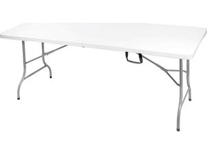 BLOW Τραπέζι  Συνεδρίου - Catering Πτυσσόμενο (Βαλίτσα), HDPE Άσπρο, Μέταλλο Βαφή Γκρι (ΕΟ179,W)