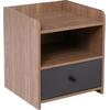 ORIENT Κομοδίνο με 1 Συρτάρι, Απόχρωση Sonoma Oak-Grey (Ε7430,1)