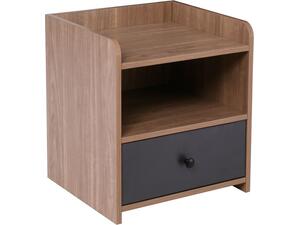 ORIENT Κομοδίνο με 1 Συρτάρι, Απόχρωση Sonoma Oak-Grey (Ε7430,1)