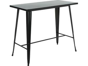 RELIX Τραπέζι Bar-Pro, Μέταλλο Βαφή Μαύρο (Ε5212,1)