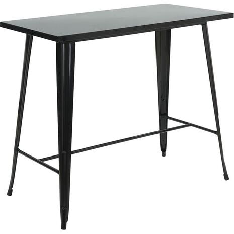 RELIX Τραπέζι Bar-Pro, Μέταλλο Βαφή Μαύρο (Ε5212,1)