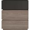 VANITY Συρταριέρα 3 Συρτάρια Αποχρώσεων Sonoma Oak & Grey, με Αποσπώμενα χρωματικά Μέρη (Ε7352,1)