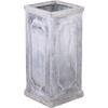 FLOWER POT Απόχρωση White Wash 22x22x47cm (ΕΔ,CER01)