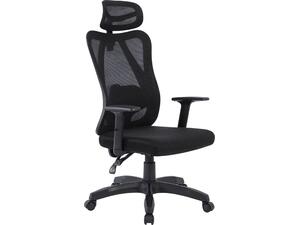 BF3750 Πολυθρόνα Γραφείου Διευθυντή, Mesh Μαύρο, Μπράτσα up-down (ΕΟ613,1)