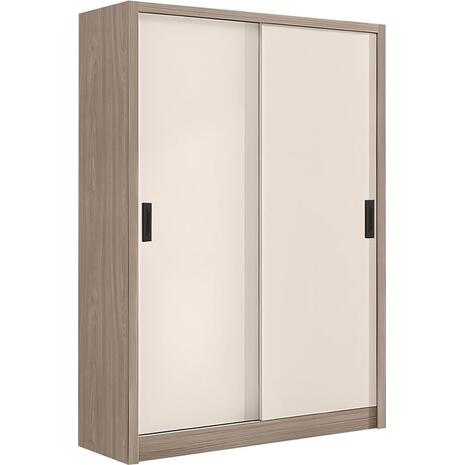 VANITY Ντουλάπα Δίφυλλη - Συρόμενη, Αποχρώσεων Sonoma Oak & Cream (Ε7354,2)