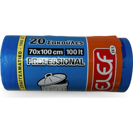 Σακούλες απορριμμάτων Elef 70x100εκ 100lt 20 σακούλες
