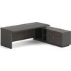 VIP Γραφείο Δεξιά Γωνία, Απόχρωση Grey Walnut (ΕΟ929,R)