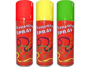 Σερπαντίνα σε σπρέι Air Pack 125ml σε διάφορα χρώματα