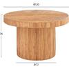ΤΡΑΠΕΖΙ ΤΡΑΠΕΖΑΡΙΑΣ GATSBY HM9884 ΦΥΣΙΚΟ RATTAN ΣΕ ΦΥΣΙΚΟ ΧΡΩΜΑ Φ120x76Υεκ.