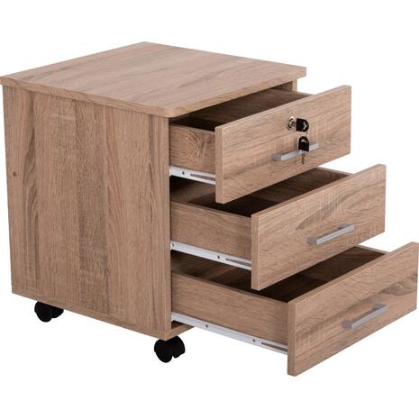 ΣΥΡΤΑΡΙΕΡΑ ΓΡΑΦΕΙΟΥ HAYDEN HM2282.02 ΣΕ SONAMA ΧΡΩΜΑ 39.5x40x46.5Υεκ