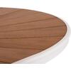 ΤΡΑΠΕΖΙ ΕΞΩΤ.ΧΩΡΟΥ TELAMO HM6288.02 ΑΛΟΥΜΙΝΙΟ ΛΕΥΚΟ & POLYWOOD 160X90Χ73.5Υεκ.