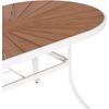 ΤΡΑΠΕΖΙ ΕΞΩΤ.ΧΩΡΟΥ TELAMO HM6288.02 ΑΛΟΥΜΙΝΙΟ ΛΕΥΚΟ & POLYWOOD 160X90Χ73.5Υεκ.