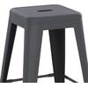 ΣΚΑΜΠΟ ΜΕΣΑΙΟΥ ΥΨΟΥΣ ΜΕΤΑΛΛΙΚΟ MELITA-PRO HM8573.50 ΓΚΡΙ 43x43x67Υεκ.