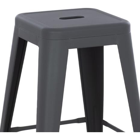 ΣΚΑΜΠΟ ΜΕΣΑΙΟΥ ΥΨΟΥΣ ΜΕΤΑΛΛΙΚΟ MELITA-PRO HM8573.50 ΓΚΡΙ 43x43x67Υεκ.