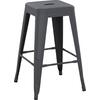 ΣΚΑΜΠΟ ΜΕΣΑΙΟΥ ΥΨΟΥΣ ΜΕΤΑΛΛΙΚΟ MELITA-PRO HM8573.50 ΓΚΡΙ 43x43x67Υεκ.
