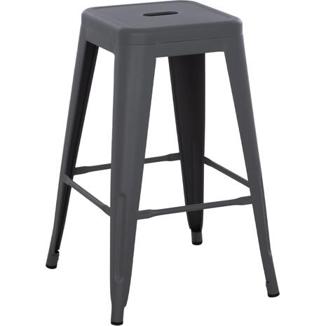 ΣΚΑΜΠΟ ΜΕΣΑΙΟΥ ΥΨΟΥΣ ΜΕΤΑΛΛΙΚΟ MELITA-PRO HM8573.50 ΓΚΡΙ 43x43x67Υεκ.
