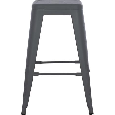ΣΚΑΜΠΟ ΜΕΣΑΙΟΥ ΥΨΟΥΣ ΜΕΤΑΛΛΙΚΟ MELITA-PRO HM8573.50 ΓΚΡΙ 43x43x67Υεκ.