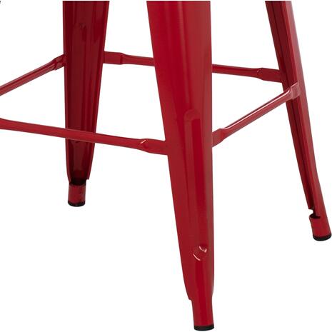 ΣΚΑΜΠΟ ΜΕΣΑΙΟΥ ΥΨΟΥΣ ΜΕΤΑΛΛΙΚΟ MELITA-PRO HM8573.44 ΚΟΚΚΙΝΟ 43x43x67Υεκ.