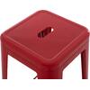 ΣΚΑΜΠΟ ΜΠΑΡ ΜΕΤΑΛΛΙΚΟ MELITA-PRO HM8642.44 ΣΕ ΚΟΚΚΙΝΟ 43x43x78Υεκ.