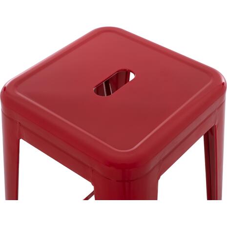 ΣΚΑΜΠΟ ΜΠΑΡ ΜΕΤΑΛΛΙΚΟ MELITA-PRO HM8642.44 ΣΕ ΚΟΚΚΙΝΟ 43x43x78Υεκ.