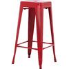 ΣΚΑΜΠΟ ΜΠΑΡ ΜΕΤΑΛΛΙΚΟ MELITA-PRO HM8642.44 ΣΕ ΚΟΚΚΙΝΟ 43x43x78Υεκ.