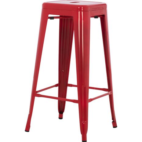 ΣΚΑΜΠΟ ΜΠΑΡ ΜΕΤΑΛΛΙΚΟ MELITA-PRO HM8642.44 ΣΕ ΚΟΚΚΙΝΟ 43x43x78Υεκ.