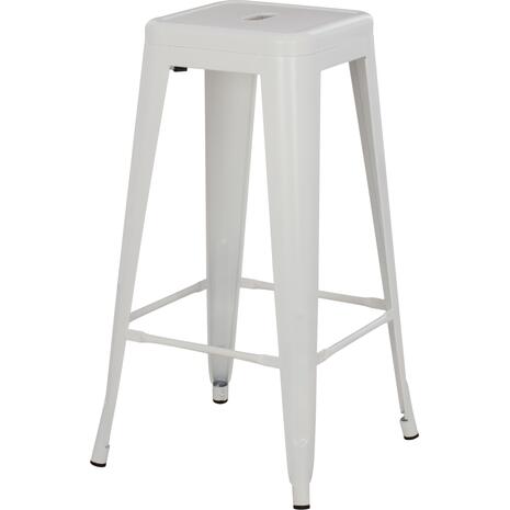 ΣΚΑΜΠΟ ΜΠΑΡ ΜΕΤΑΛΛΙΚΟ MELITA-PRO HM8642.41 ΣΕ ΛΕΥΚΟ ΜΑΤ 43x43x78Υεκ.