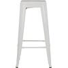 ΣΚΑΜΠΟ ΜΠΑΡ ΜΕΤΑΛΛΙΚΟ MELITA-PRO HM8642.41 ΣΕ ΛΕΥΚΟ ΜΑΤ 43x43x78Υεκ.