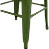 ΣΚΑΜΠΟ ΜΠΑΡ ΜΕΤΑΛΛΙΚΟ MELITA-PRO HM8642.53 ΣΕ LIGHT OLIVE GREEN 43x43x78Υεκ.