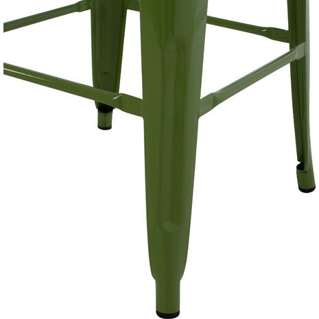 ΣΚΑΜΠΟ ΜΠΑΡ ΜΕΤΑΛΛΙΚΟ MELITA-PRO HM8642.53 ΣΕ LIGHT OLIVE GREEN 43x43x78Υεκ.