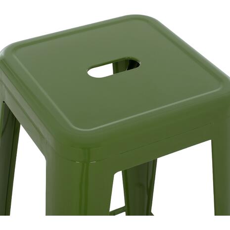 ΣΚΑΜΠΟ ΜΠΑΡ ΜΕΤΑΛΛΙΚΟ MELITA-PRO HM8642.53 ΣΕ LIGHT OLIVE GREEN 43x43x78Υεκ.