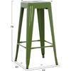 ΣΚΑΜΠΟ ΜΠΑΡ ΜΕΤΑΛΛΙΚΟ MELITA-PRO HM8642.53 ΣΕ LIGHT OLIVE GREEN 43x43x78Υεκ.