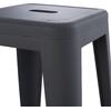 ΣΚΑΜΠΟ ΜΠΑΡ ΜΕΤΑΛΛΙΚΟ MELITA-PRO HM8642.50 ΣΕ ΓΚΡΙ 43x43x78Υεκ.