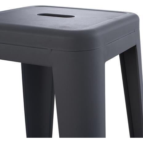 ΣΚΑΜΠΟ ΜΠΑΡ ΜΕΤΑΛΛΙΚΟ MELITA-PRO HM8642.50 ΣΕ ΓΚΡΙ 43x43x78Υεκ.