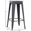 ΣΚΑΜΠΟ ΜΠΑΡ ΜΕΤΑΛΛΙΚΟ MELITA-PRO HM8642.50 ΣΕ ΓΚΡΙ 43x43x78Υεκ.