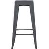 ΣΚΑΜΠΟ ΜΠΑΡ ΜΕΤΑΛΛΙΚΟ MELITA-PRO HM8642.50 ΣΕ ΓΚΡΙ 43x43x78Υεκ.