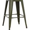 ΣΚΑΜΠΟ ΜΕΣΑΙΟΥ ΥΨΟΥΣ ΜΕΤΑΛΛΙΚΟ MELITA-PRO HM8573.43 DARK OLIVE GREEN 43x43x67Υεκ.