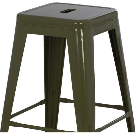 ΣΚΑΜΠΟ ΜΕΣΑΙΟΥ ΥΨΟΥΣ ΜΕΤΑΛΛΙΚΟ MELITA-PRO HM8573.43 DARK OLIVE GREEN 43x43x67Υεκ.