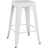 ΣΚΑΜΠΟ ΜΕΣΑΙΟΥ ΥΨΟΥΣ ΜΕΤΑΛΛΙΚΟ MELITA-PRO HM8573.41 ΛΕΥΚΟ ΜΑΤ 43x43x67Υεκ.