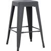 ΣΚΑΜΠΟ ΜΕΣΑΙΟΥ ΥΨΟΥΣ ΜΕΤΑΛΛΙΚΟ MELITA-PRO HM8573.50 ΓΚΡΙ 43x43x67Υεκ.